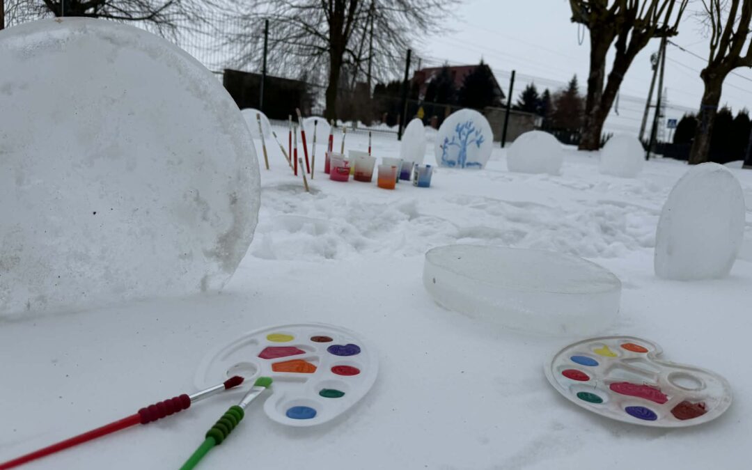 Malowanie farbami na lodzie 🧊🎨