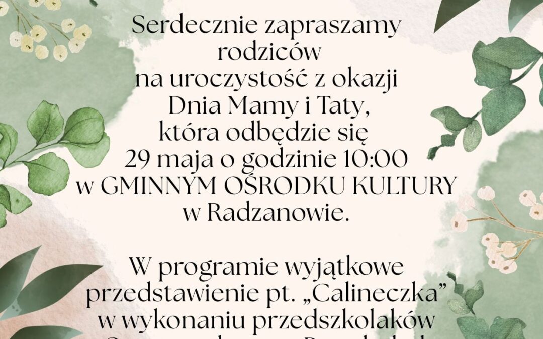 Zaproszenie 🌿